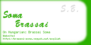 soma brassai business card